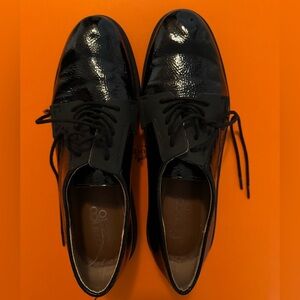 Franco Sarto Black Patent Leather Flats